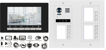 Preview: Mehrfamilienhaus Video Gegensprechanlage Türsprechanlage